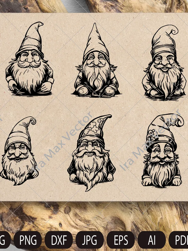 Gnome Bundle svg,png,pdf , Gnomes set , Gnomes svg, elf svg,cute gnome