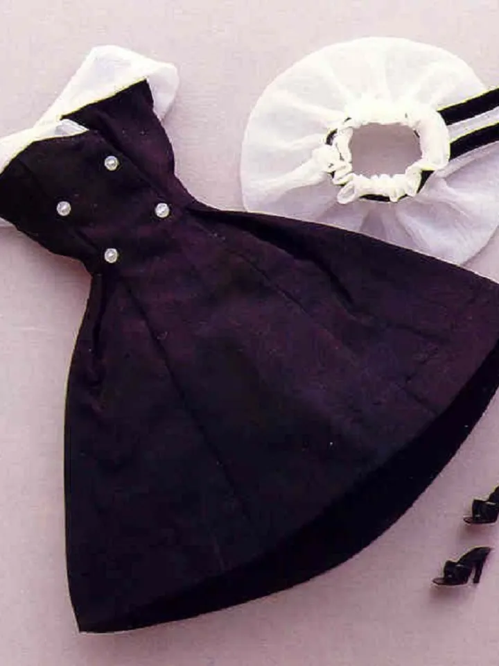 Vintage Barbie Sewing Pattern After Five Wardrobe Clothes for Dolls 11-1/2" Digital Download PDF