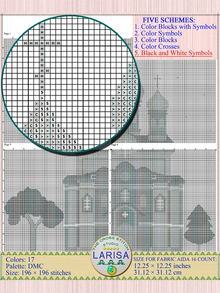 Church Cross Stitch Pattern | Orthodox Church