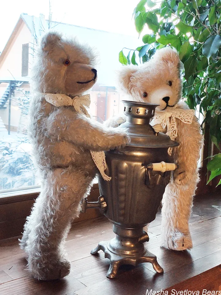 PDF Antique Teddy Bear Sewing E-Pattern 20" Artist design Besties Bears/ Mohair Bear 1930/ traditional old German bear