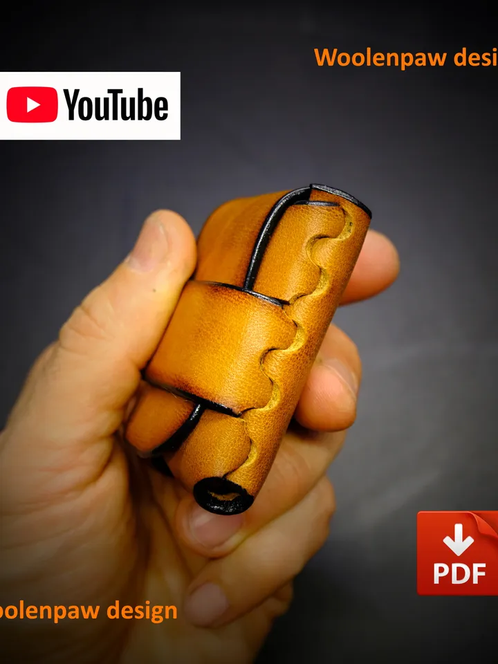 Stitchless Zippo pouch - PDF. NS15