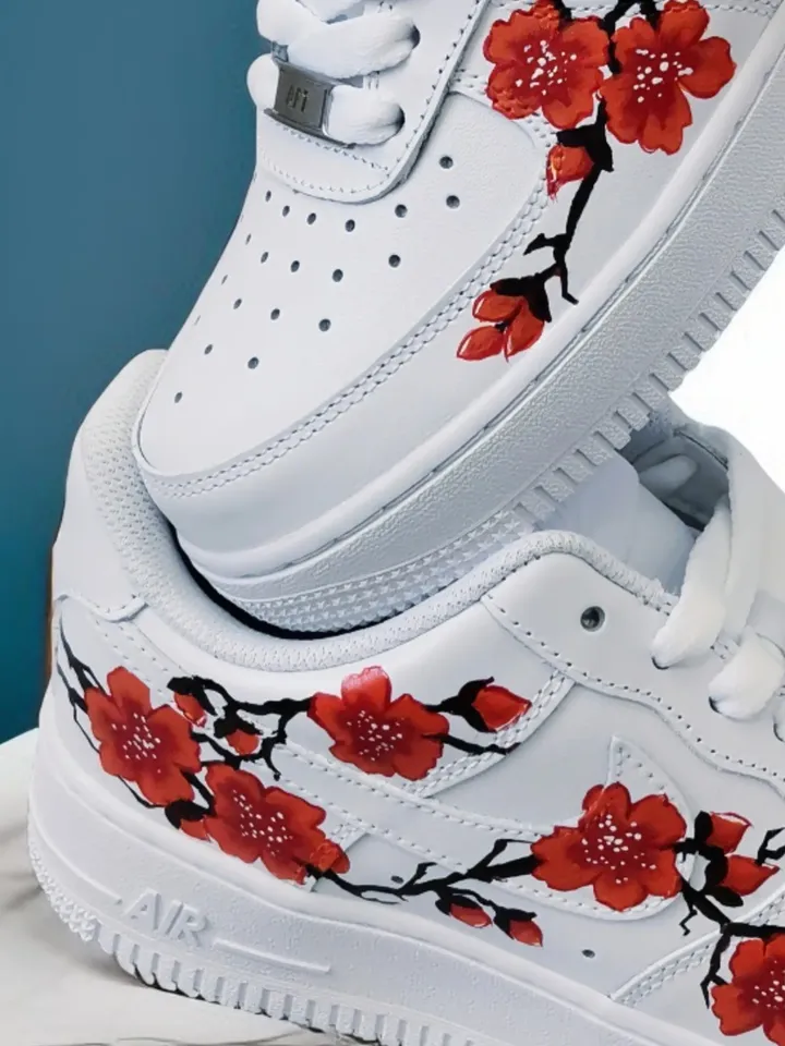 HOT Nike Air Force Custom Flower Custom Shoes Sneakers Nike - Main Image