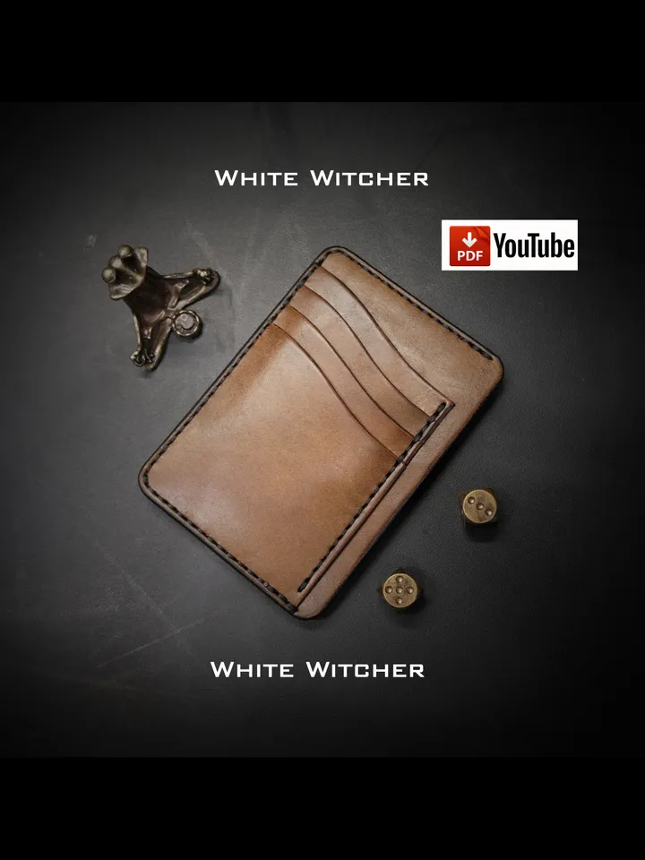 Leather pattern to make a doc wallet . MW17