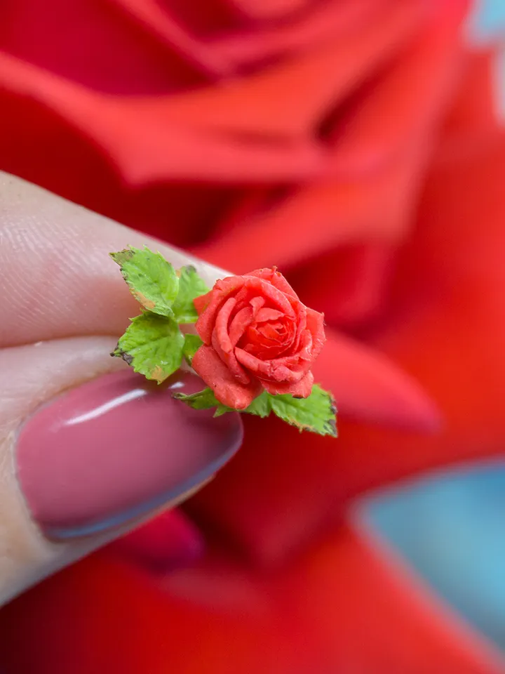 TUTORIAL Miniature French Roses with air dry clay