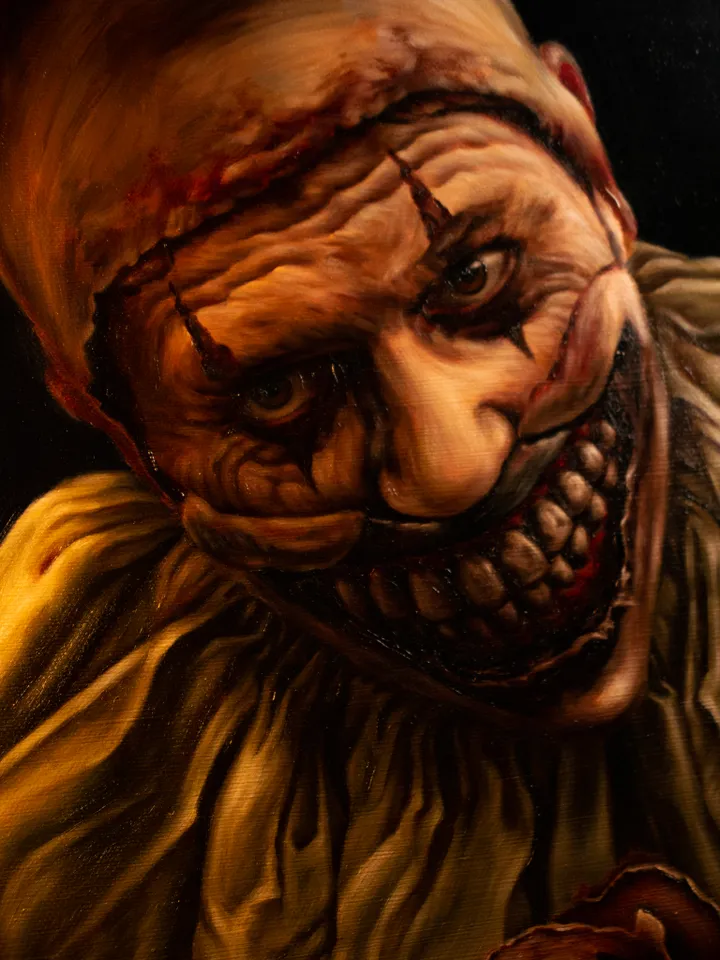 Original oil painting Twisty the Clown