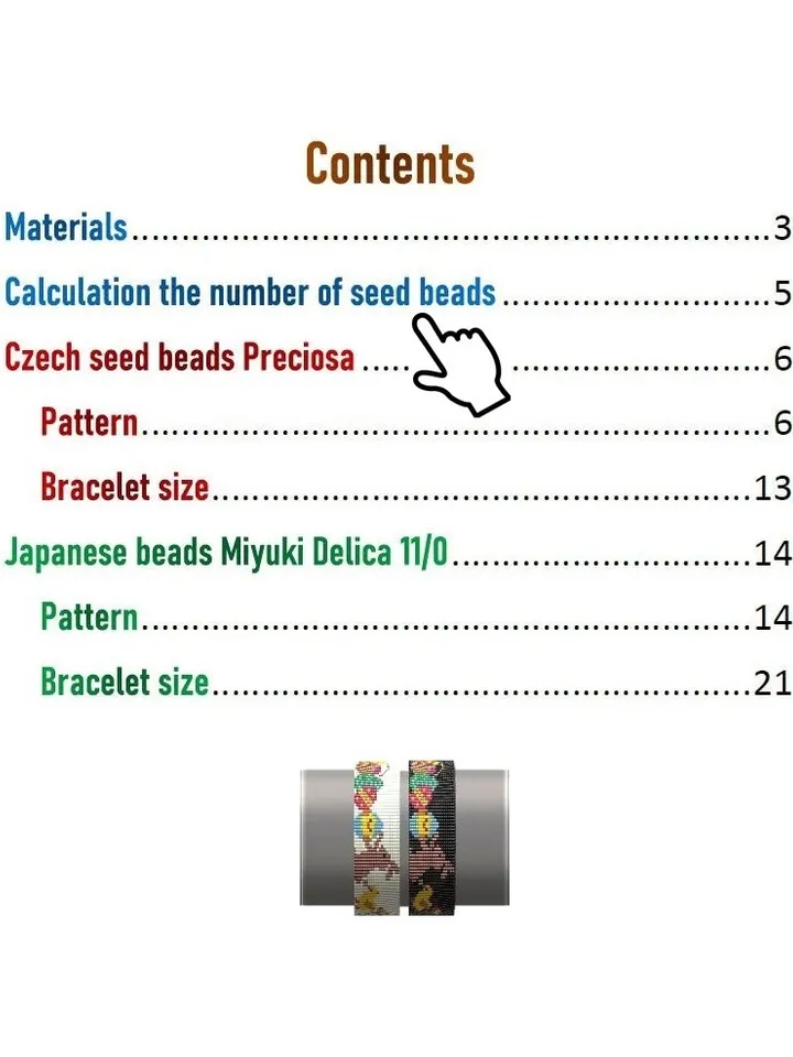 Easter Bracelet patterns in Loom-Square Stitch technique for Miyuki Delicas and Preciosa. Seed Bead Pattern. Instant Download