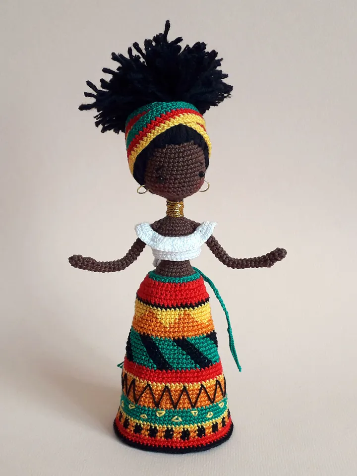 African dolls pattern 2 in1 girl and boy