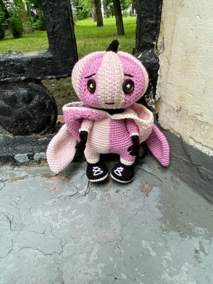 PDF Crochet Creepy Bunny Pumpkin pattern, Halloween amigurumi, Amigurumi pumpkin, Amigurumi Pumpkin monster, DIY Handmade Toy, Spooky Gift
