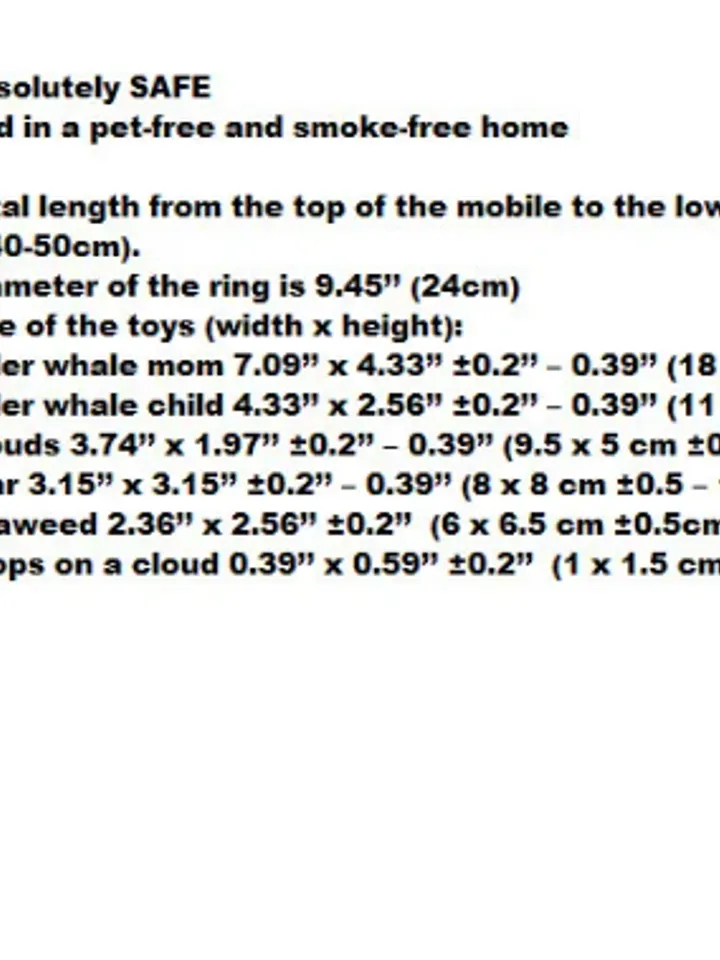 Whales baby mobile for nursery decor, hanging clouds and stars handmade hypoallergenic materials