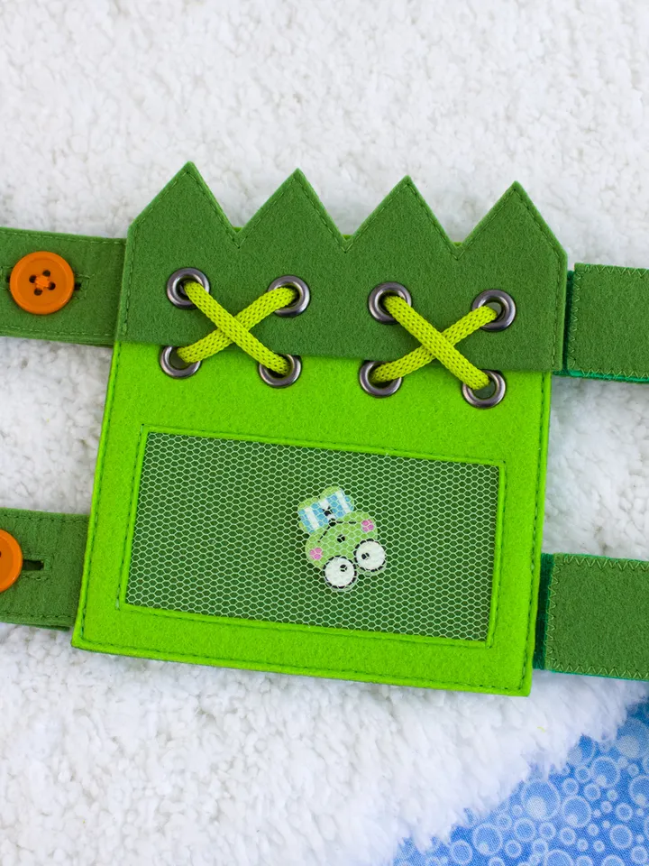 Crocodile - Felt Buckle Toy - Sewing Pattern