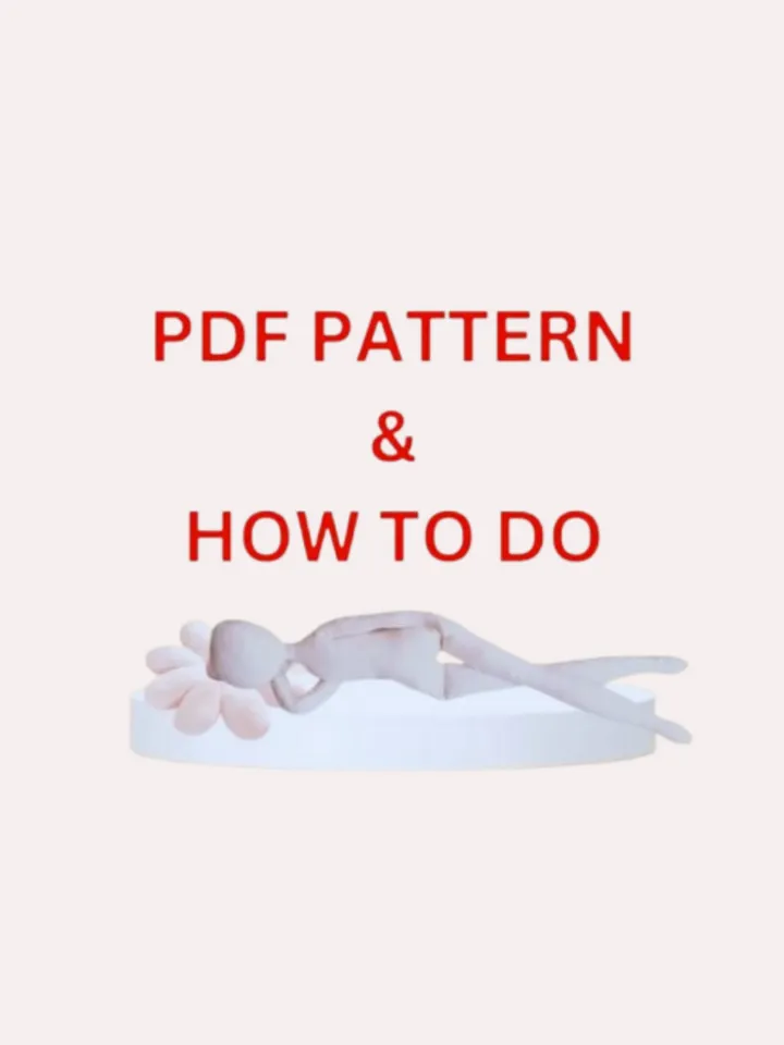 16.5" Blank Cloth Doll Sewing Pattern β PDF Tutorial for DIY Fabric Dolls β Soft Body Rag Doll PDF β Beginner Friendly
