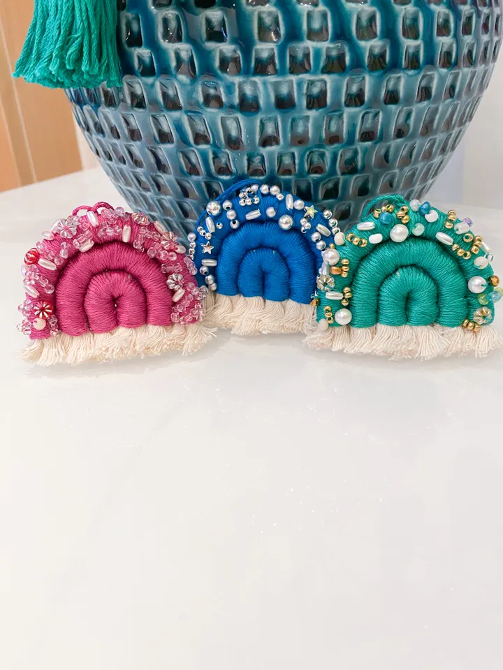 Evil eye ornaments, Unique Christmas gift set, Colorful Christmas, Witchy Christmas