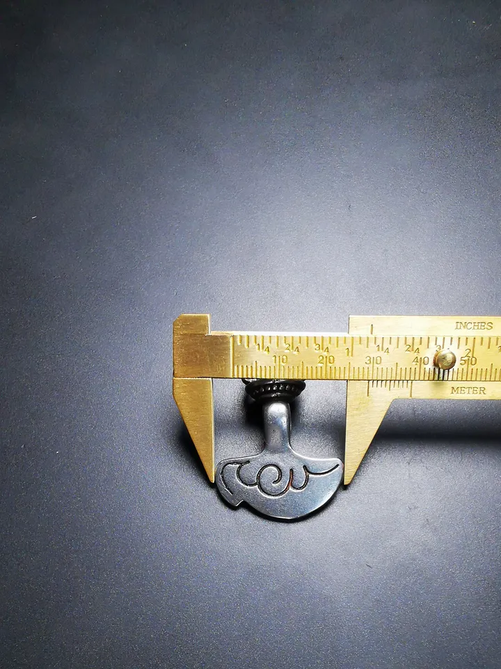 Gandhanra Antique Tibetan Amulet Pendant,Kartika(knife of the dakinis), Trantic Buddhism Dharma, Made of Thunder Iron