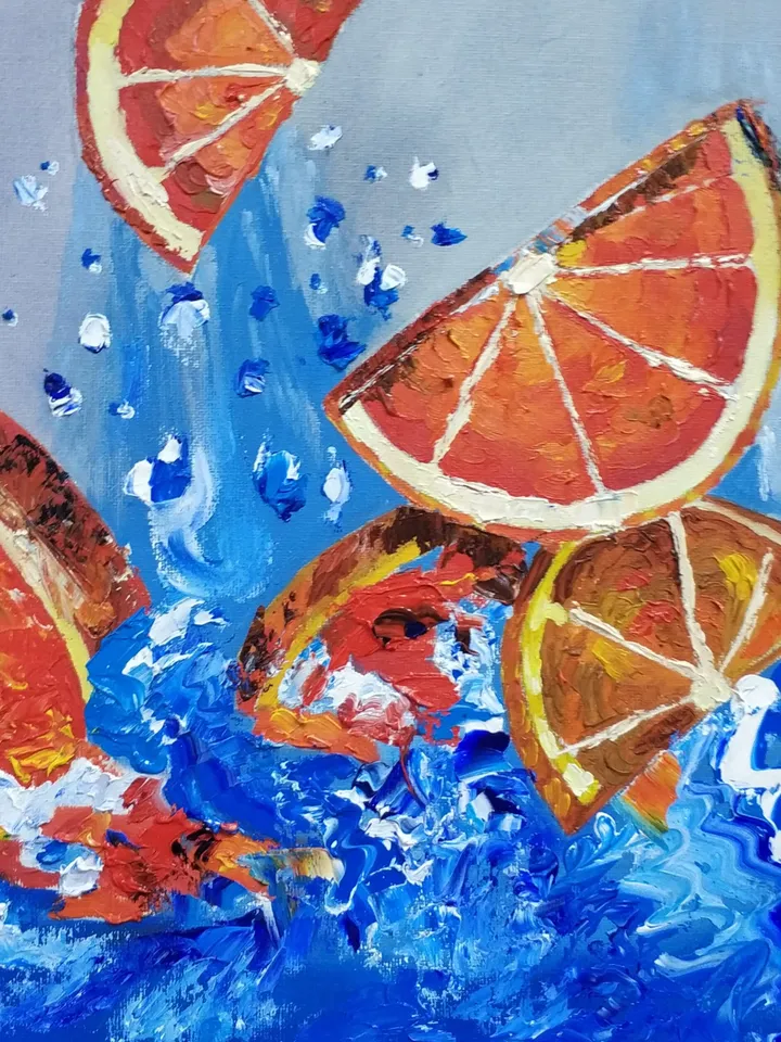 Orange Mood (oil, 30*30 sm)