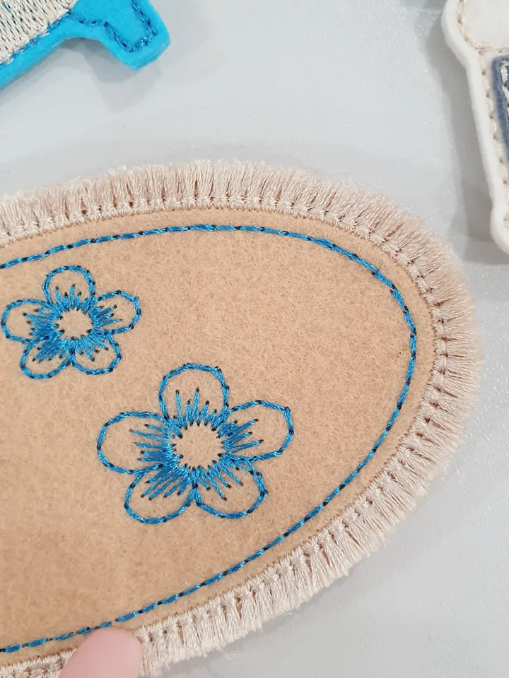 ITH Blue Dollhouse Room Furniture Set Embroidery Design | Felt Bed Chair Table Pattern 4x4 Hoop | Miniature Download