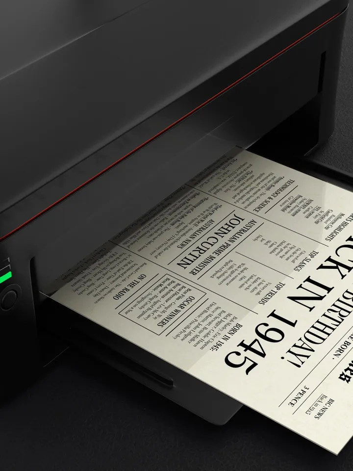 80th Birthday Newspaper Poster Australia, Born in 1945, Back in 1945 Australian Edition, Printable 80 Years Ago Birthday Sign Gift