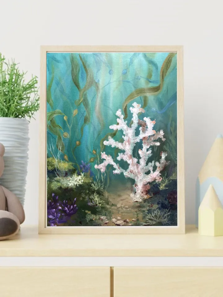 Coral Reef Painting Underwater Art Sea Life Original Painting Ocean Wall Art