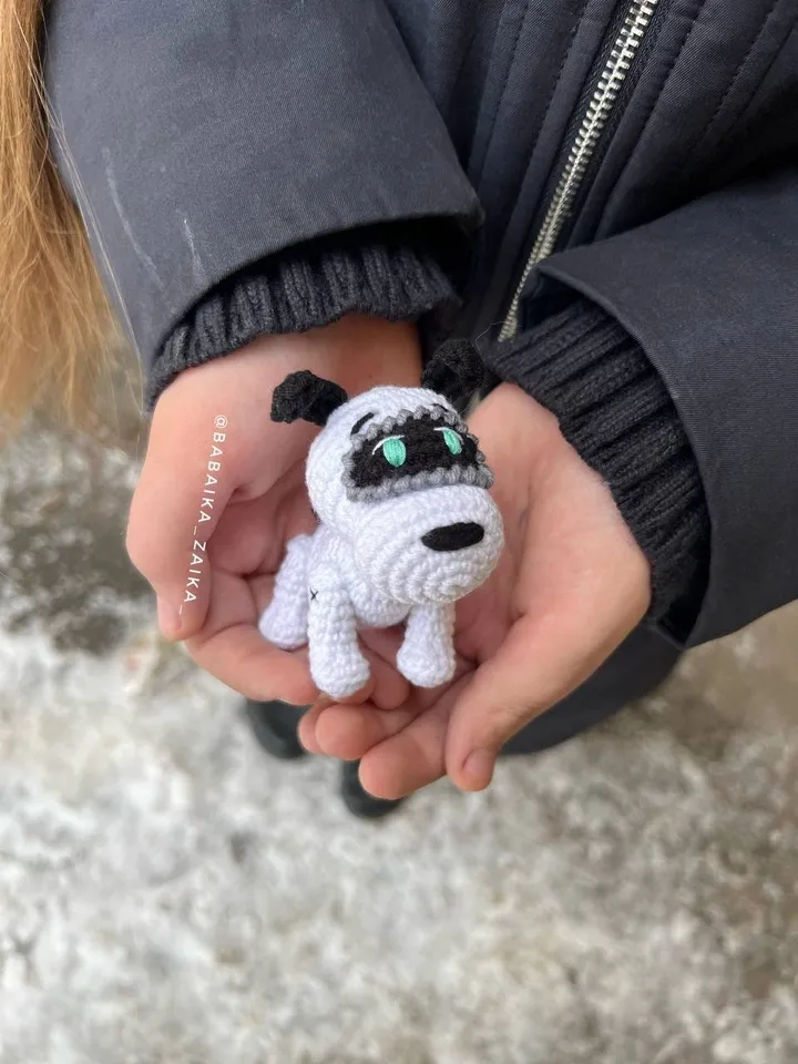 Pdf Crochet Amigurumi Robot Dog Pattern, Keychain Amigurumi Pattern, CROCHET PATTERN ONLY, crochet pattern, amigurumi tutorial, robot doll