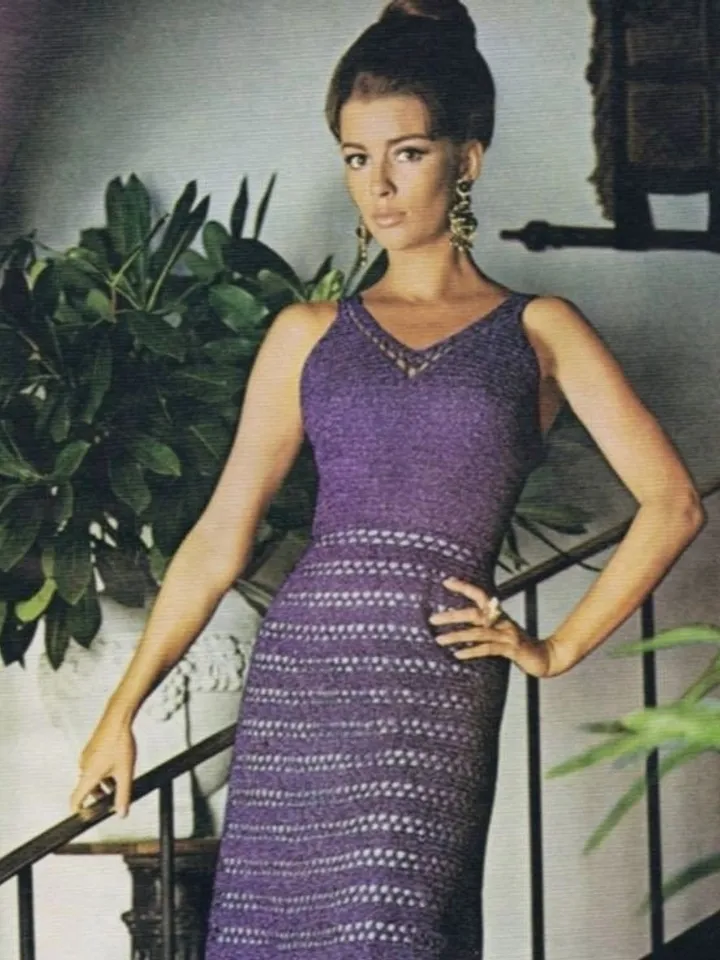 Dress crochet pattern, crochet long dress, crochet lace dress pattern pdf