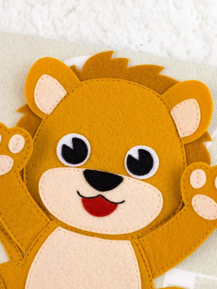 Lion - Felt Applique - Sewing Pattern