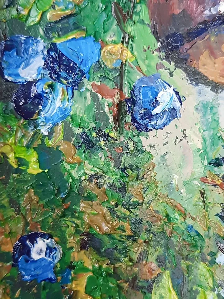Snail painting Original acrylic painting Mushroom painting Forest landscape art