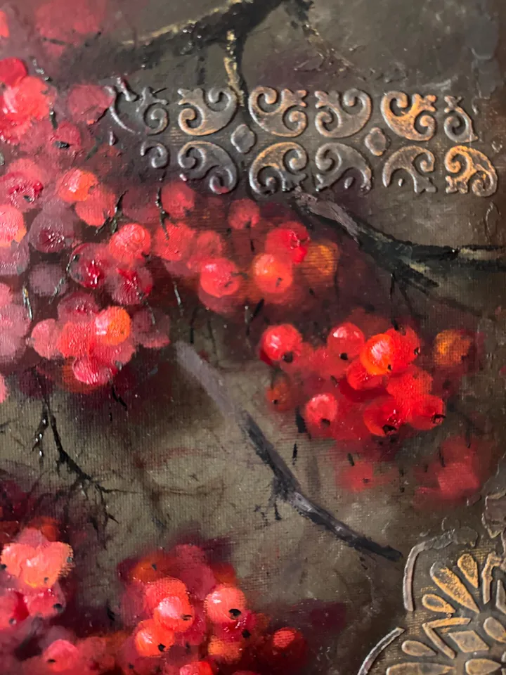 Fruits Painting Original Berries Painting Kitchen Still life
