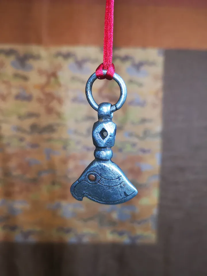 Gandhanra Handmade Tibetan Kartika Amulet Pendant,Kartrika (knife of the dakinis), Trantic Buddhism Ritual Implement, 1.34&quot;