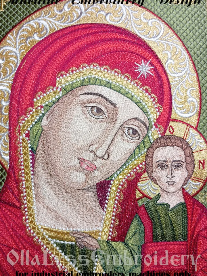 Our Lady of Kazan embroidery design