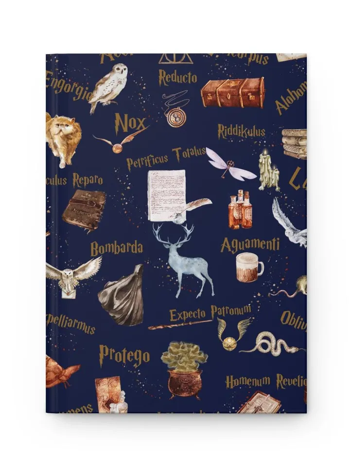 Wizarding World Hardcover Journal, Magic Notebook, Spell Book, Fantasy Diary, Gift, Magic gift Matte Journal