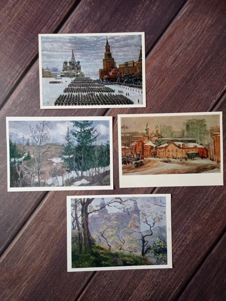 Mix of Soviet postcards