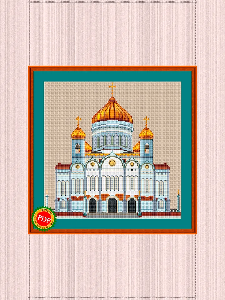Cathedral Of Christ The Saviour Cross Stitch Pattern