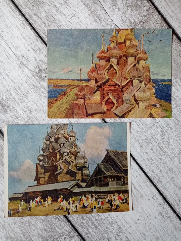 Set of postcards monuments of Russian architecture