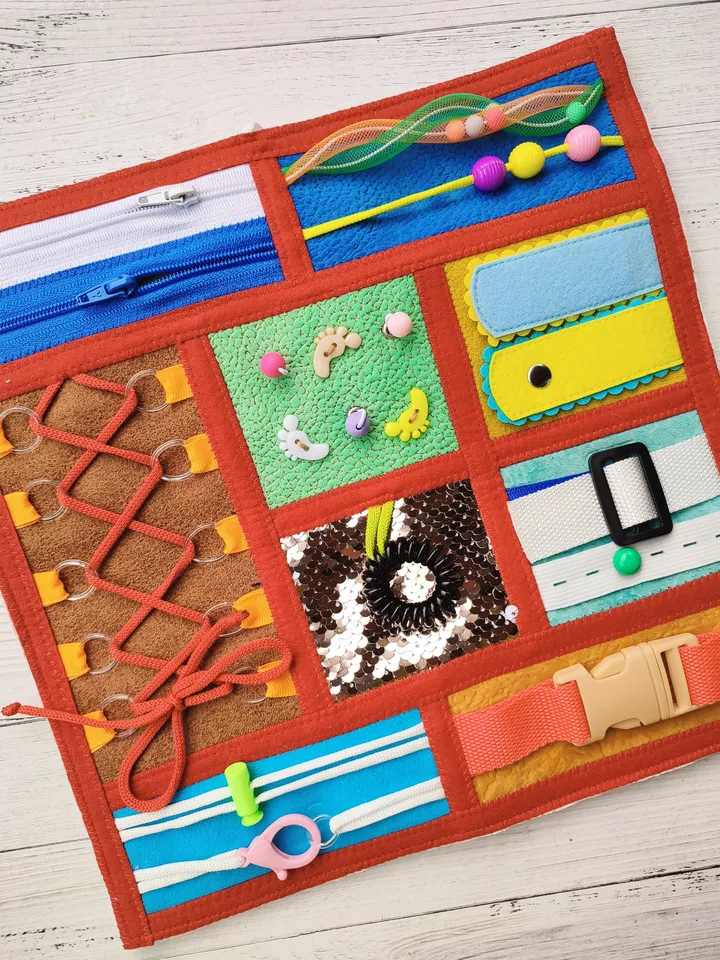 Fidget blanket dementia activities, Fidget quilt, Baby sensory blanket, Gifts Alzheimer's for grandma, Dementia board, Dementia Gifts