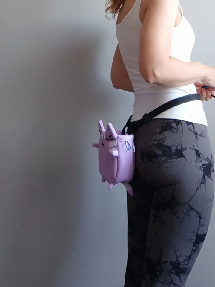 Chalk bag Сat purple for rock climbing