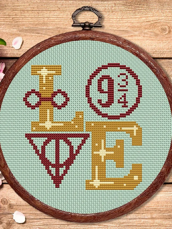 Magic Love Cross Stitch Pattern, Love Cross Stitch Pattern, Embroidery Magic Love, Love xStitch, Home Pattern, Love Pattern #vl008