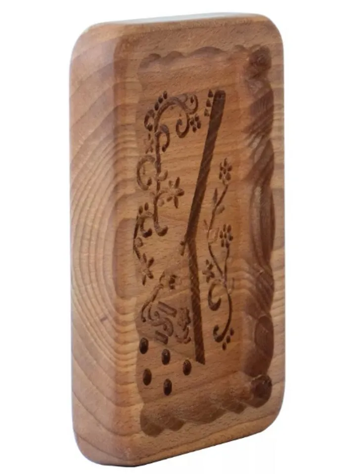 Balalaika Embossed cookie mold, cookie cutter, wooden mold, Wooden stamp stamp for gingerbread cookies springerle stamp