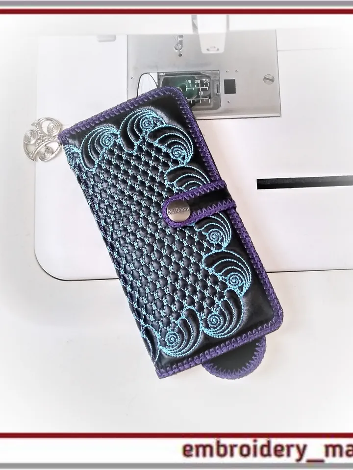 In the hoop embroidery design smartphone case 3.01 x 6.22 by Embroidery Manavi 05