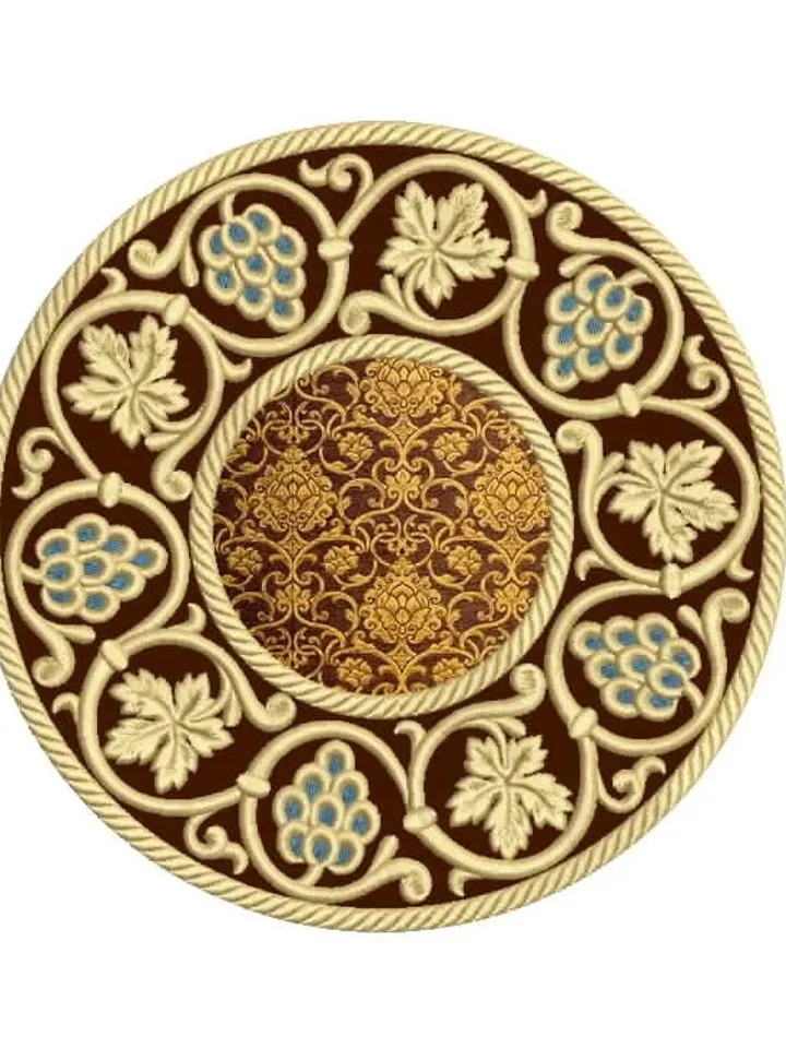 Lamp napkin design for embroidery machine.