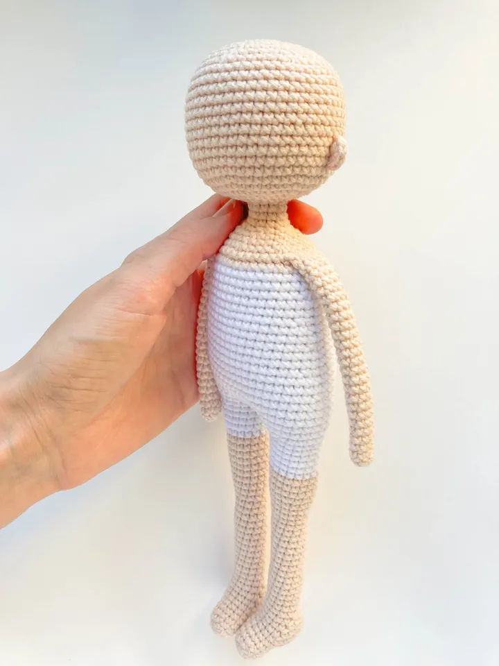 Crochet May doll body pattern plus 4 hairstyles, basic doll body, base amigurumi doll pattern, hairstyles for doll pattern, DIY soft doll