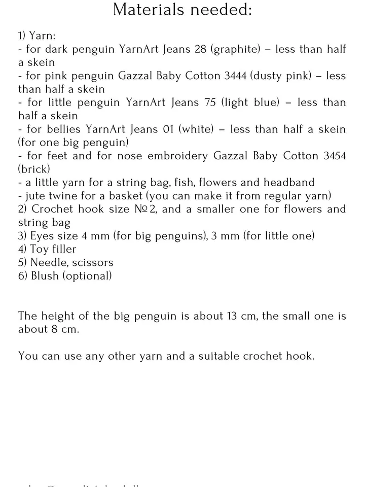 Penguins crochet pattern, amigurumi penguins, 3 in 1, penguins family pattern, easy crochet pattern, PDF instant download