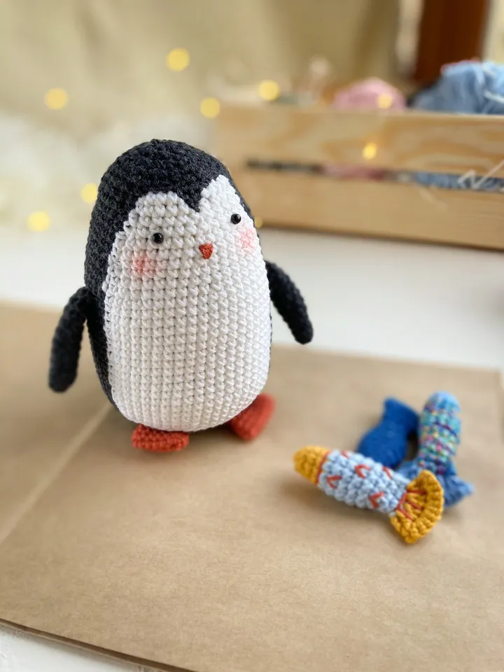 Penguins crochet pattern, amigurumi penguins, 3 in 1, penguins family pattern, easy crochet pattern, PDF instant download