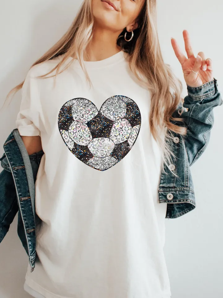 Soccer Game Day PNG, Black, Glitter, Faux Sequin, Soccer, Soccer Mom, Soccer Mama, Game Day Vibes, Sublimation Design Downloads