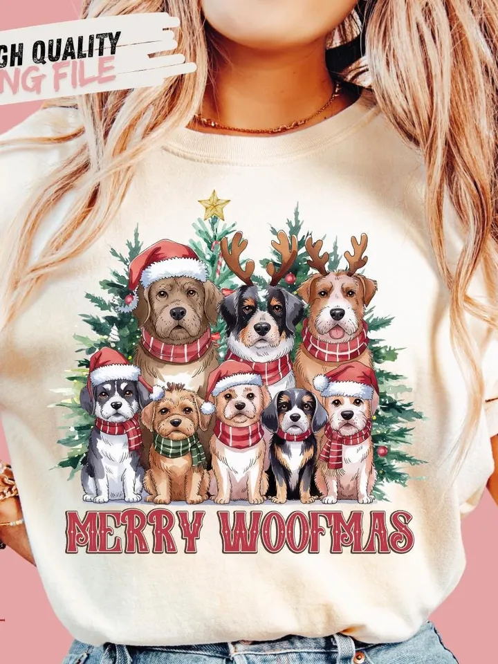 Dog mama PNG,dog christmas png,merry woofmas png,png for christmas,christmas svg png,christmas png design,dog lover png,dog mom png,dog png