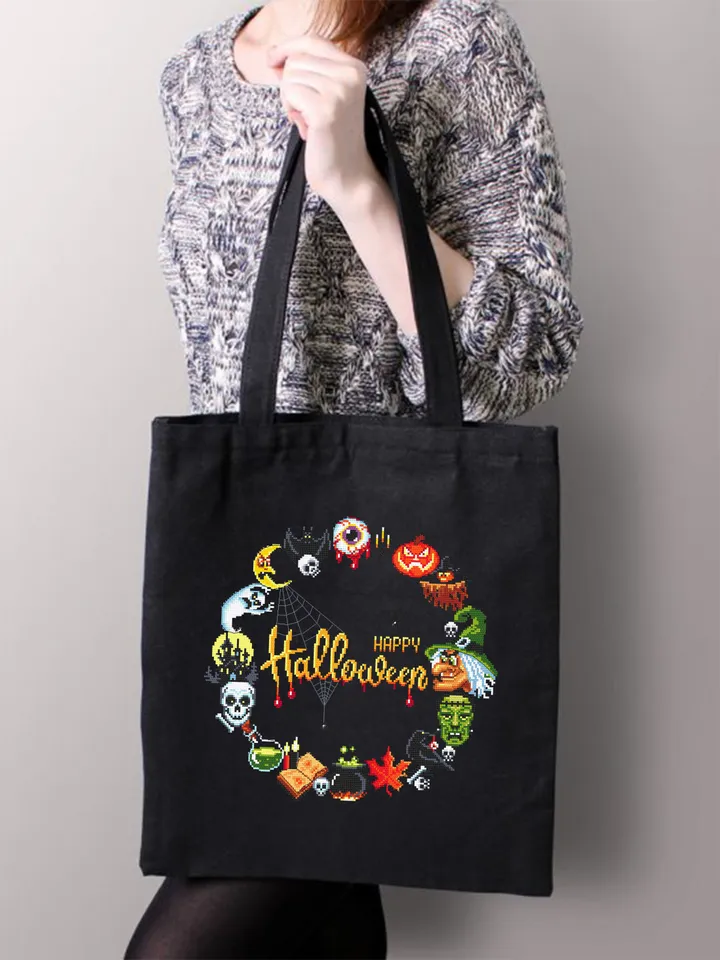 Halloween wreath cross stitch pattern download PDF, Spooky Halloween cross stitch chart, Halloween pattern digital PDF, Beginner stitch #H45