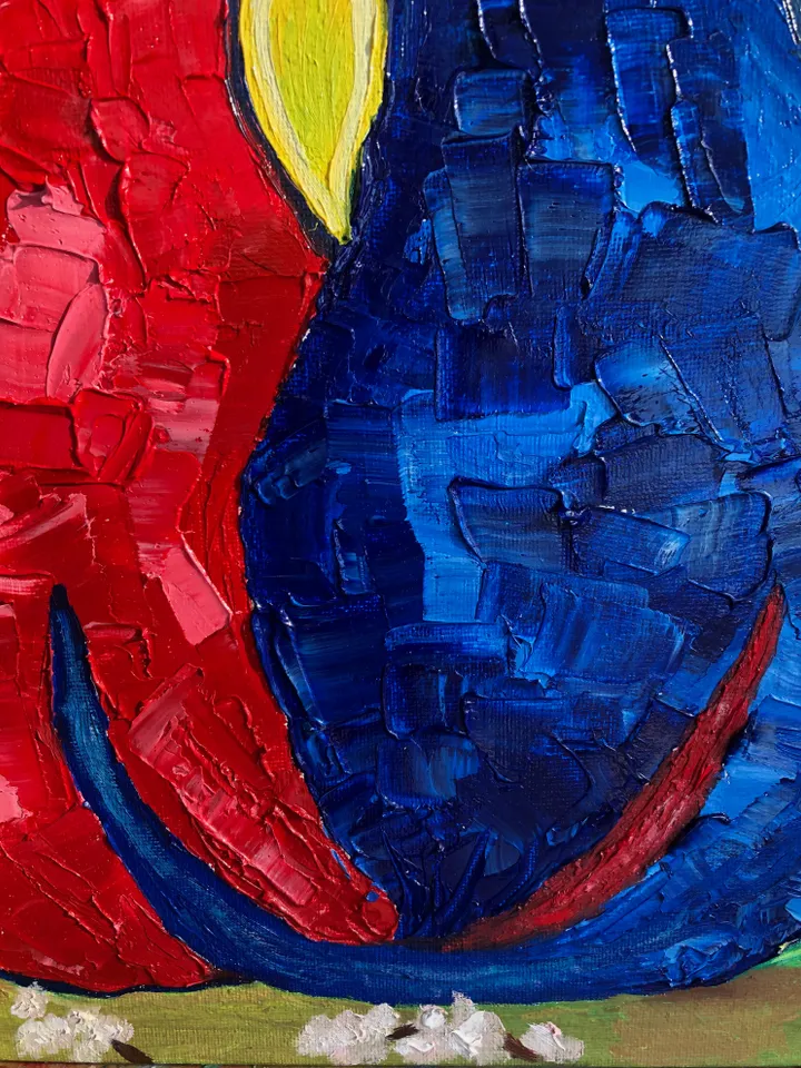 Cats Spring Original Painting Wall Art Oil Painting