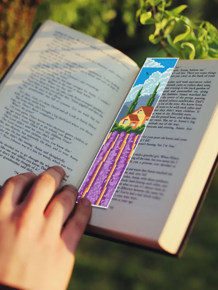Bookmark cross stitch pattern digital PDF Handmade bookmark nature cross stitch Spring xstitch chart Beginners Cross Stitching #B26