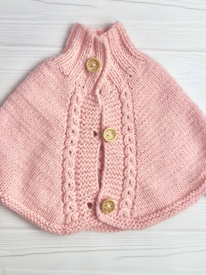 Poncho KNIT PATTERN Unique for Gotz and American Girl Dolls / 18-inch doll clothes pattern PDF english