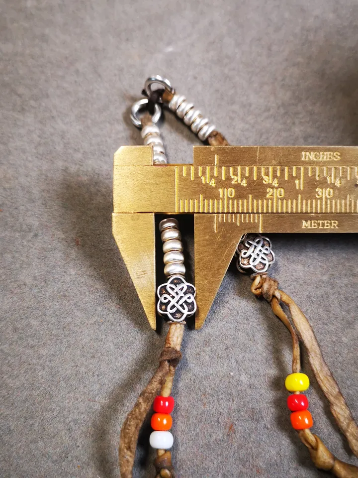 Gandhanra 5mm Silver Tibetan Buddhist Prayer Bead Counters for 6-15mm Mala,Lucky Knot Pendant