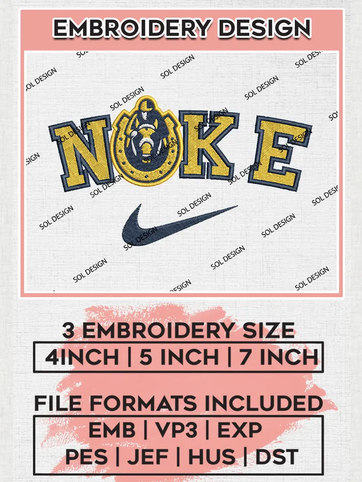 Nike Murray State Racers Machine Embroidery Design, NCAA Murray State Racers Embroidery Design files, NCAA Logo Embroidery Designs, NCAA Machine Embroidery Designs, Digital Download