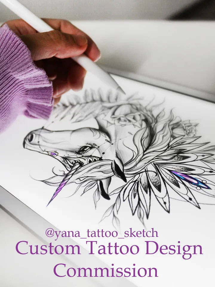 Custom Tattoo Design Commission Personalized Custom Tattoo Order